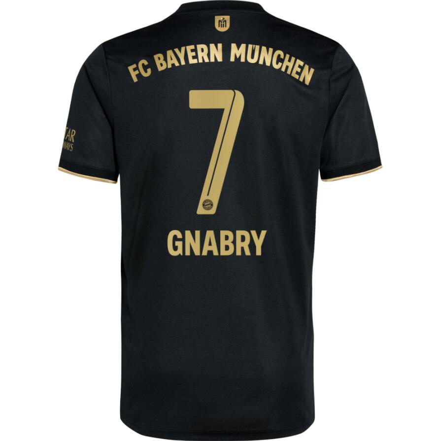 2021/22 FC Bayern Munchen Away Kit Soccer Jersey with Gnabry 7 printing